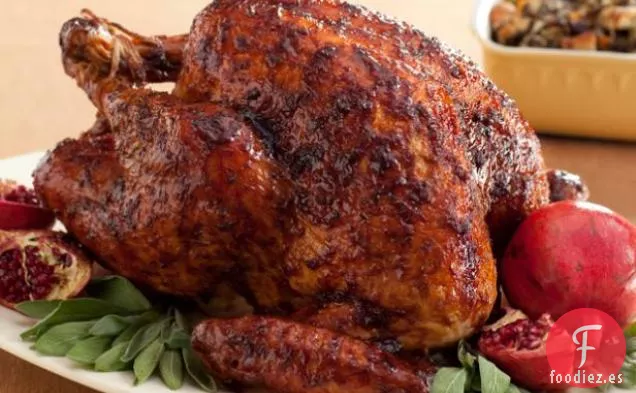 Pavo Glaseado de Melaza de Granada y Pimienta Negra