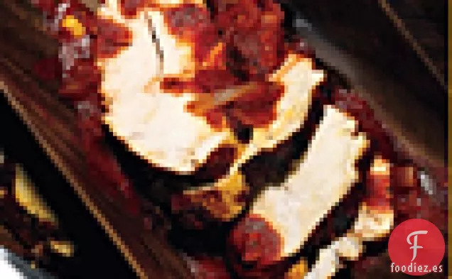 Pechuga de Pavo a la Parrilla con Achiote, Tomates, Chiles y Menta