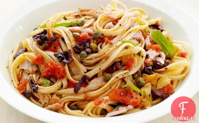 Linguini con Atún Puttanesca