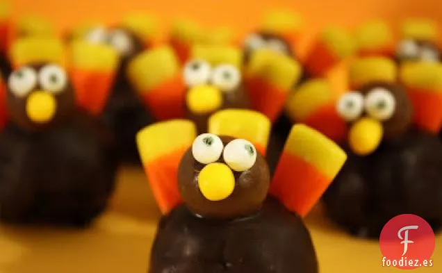 Bolas de Brownie-Estilo Pavo