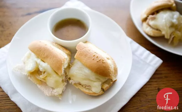 Sándwiches de Salsa de Pavo de Cocción Lenta