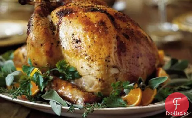 Pavo en Salmuera de Sidra de Manzana con Salsa de Hierbas Saladas