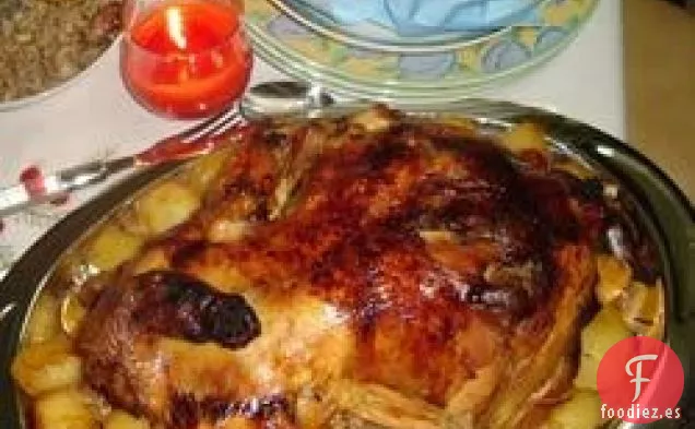 Pavo Tradicional Griego con Relleno de Castañas y Piñones
