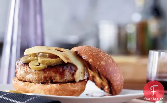 Hamburguesas de Pavo Glaseadas a la Barbacoa