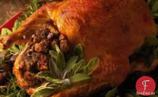 Pavo Asado Con Relleno De Castañas