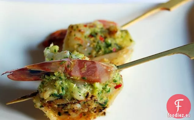 Langostinos al Limón en Brochetas