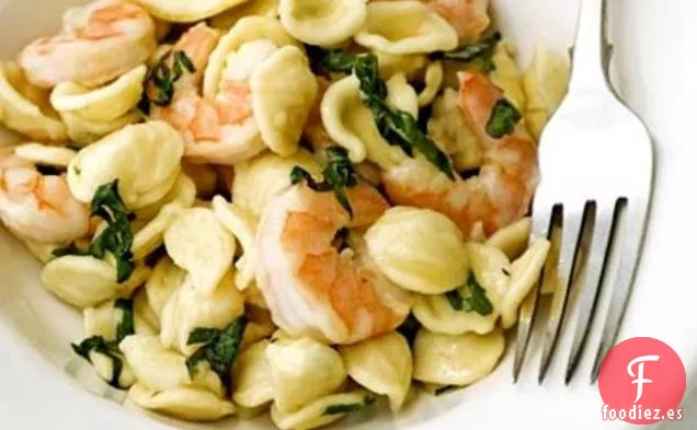 Orecchiette De Gambas Con Albahaca y Mantequilla de Gambas