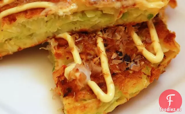 Okonomiyaki-Panqueque Salado Japonés