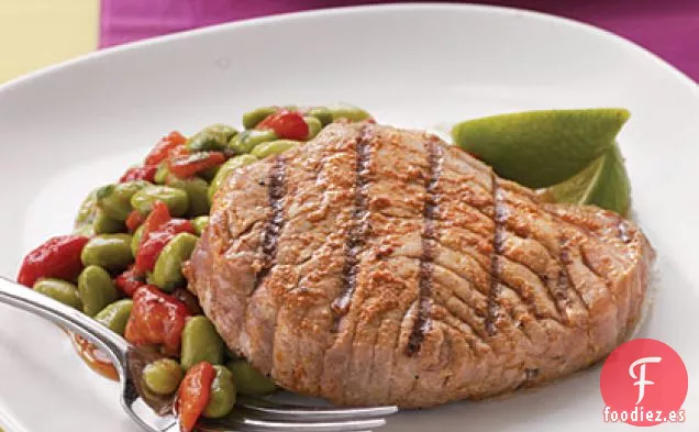 Filete de Atún con Especias Tailandesas a la Parrilla