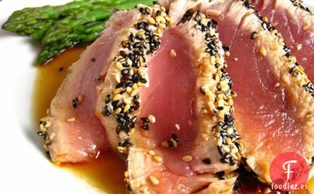 Filete de Atún Con Costra de Sésamo