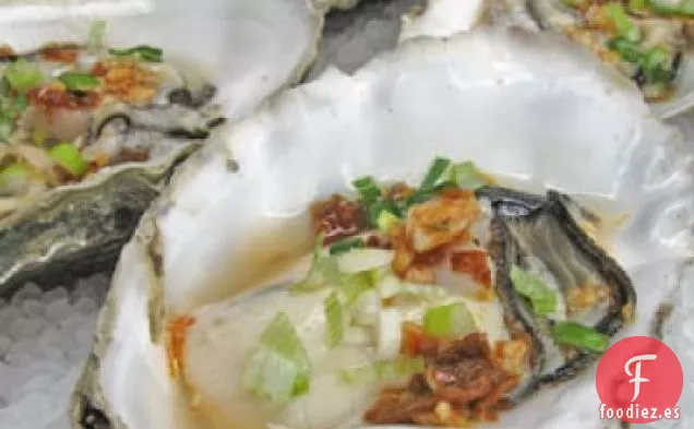 Ostras Asadas Con Mantequilla De Chipotle