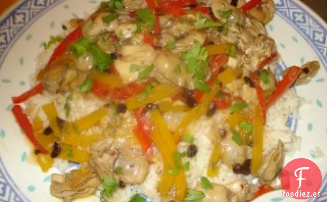 Ostras Con Salsa De Ostras Y Frijoles Negros