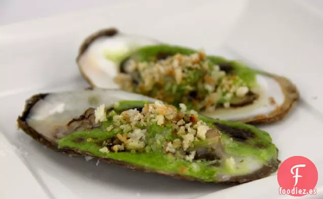 Receta de Ostras de Long Island Rockefeller