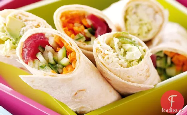 Envolturas de Atún, Cangrejo y Aguacate