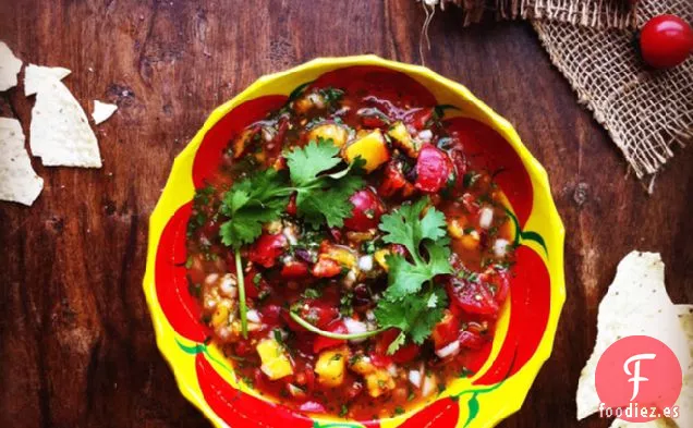 Salsa De Nectarina Fresca Y Tomate