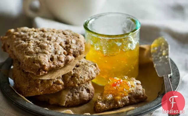 Receta De Bollos De Avena Y Mantequilla Marrón