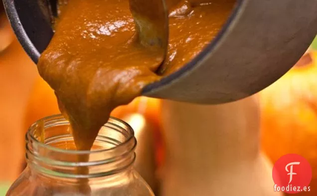 Feliz Día de Acción de Gracias Mantequilla de Calabaza Casera