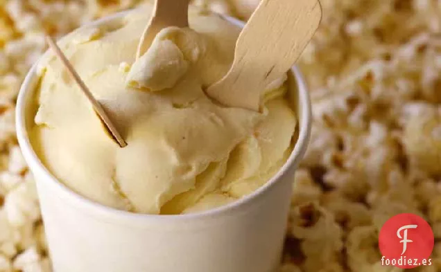Receta de Helado de Palomitas de Maíz con Mantequilla