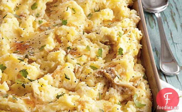 Puré de Patatas Con Mantequilla Dorada