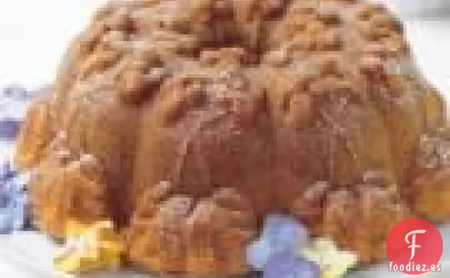 Pastel De Naranja Con Glaseado De Mantequilla Marrón