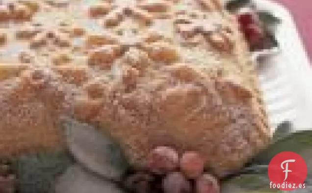 Pastel De Copo De Nieve Con Glaseado de Brandy y mantequilla