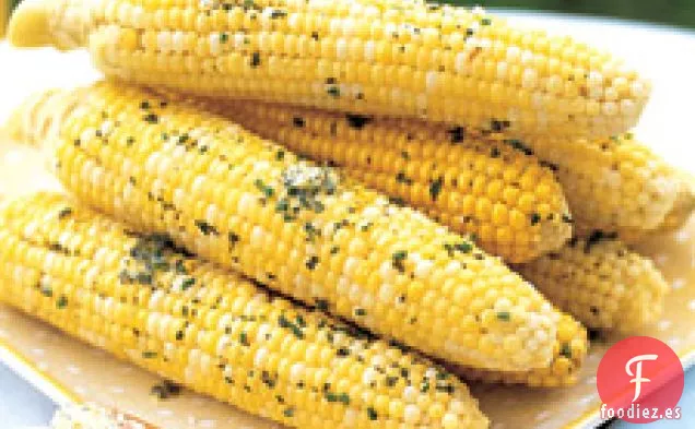Maíz Tostado Con Mantequilla De Orégano