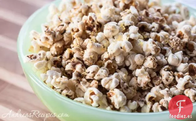 Palomitas De Maíz Con Mantequilla Marrón, Romero Y Limón