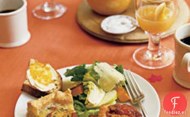 Quiche de tocino y arce