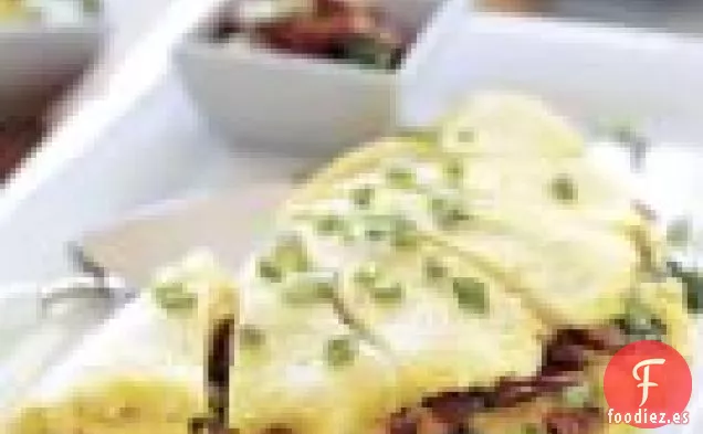 Tortilla De Tocino Y Queso Cheddar Para Seis