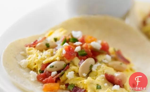 Huevos Rancheros de Alubias Blancas