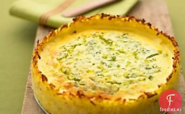 Quiche De Queso De Cabra Con Corteza De Hachís marrón