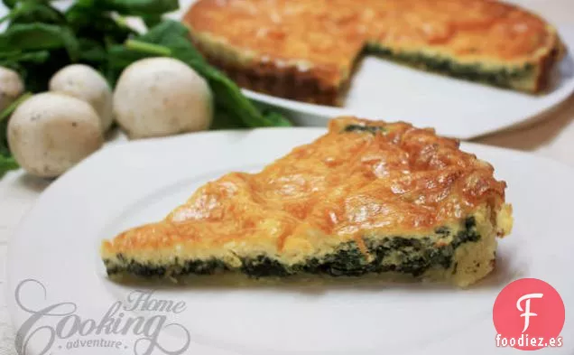 Quiche De Espinacas Y Champiñones