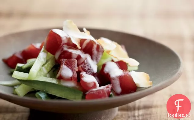 Ensalada de Atún y Pepino al estilo Samoano