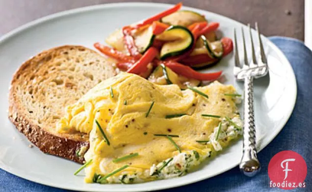 Tortilla de Hierbas y Queso de Cabra