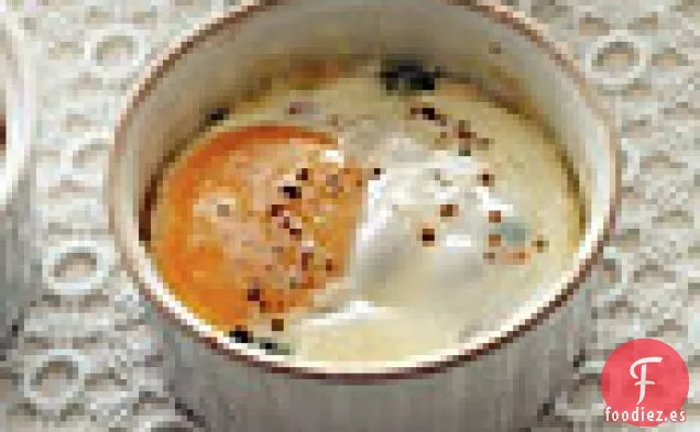 Huevos con Crema, Espinacas y Jamón de Campo