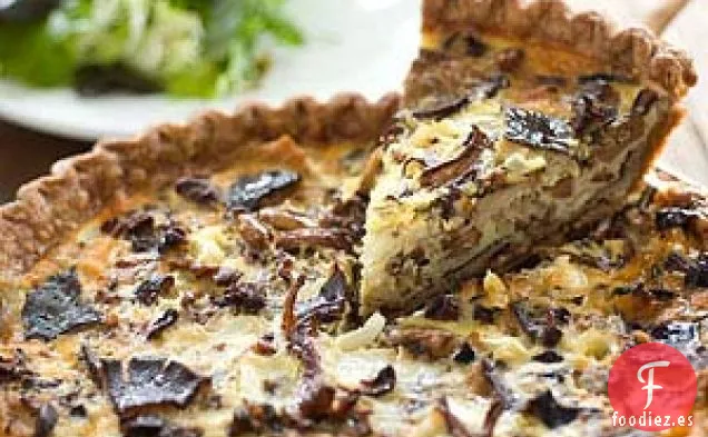 Quiche De Champiñones Y Gruyere