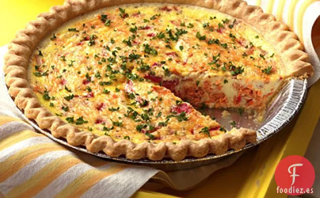 Quiche de Cena de Salmón