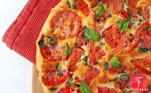 Quiche de Tomate y Albahaca