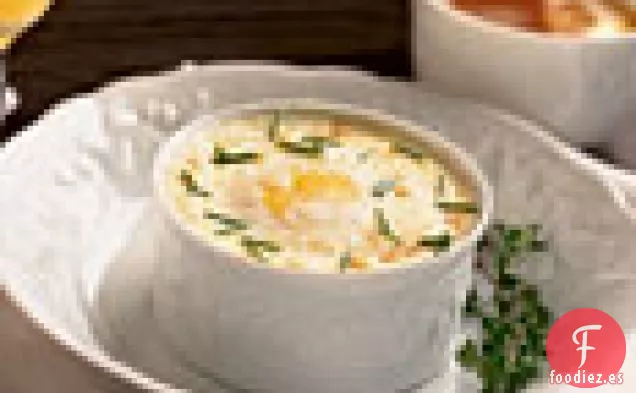 Huevos al Horno Individuales con Puré de Patatas y Hierbas
