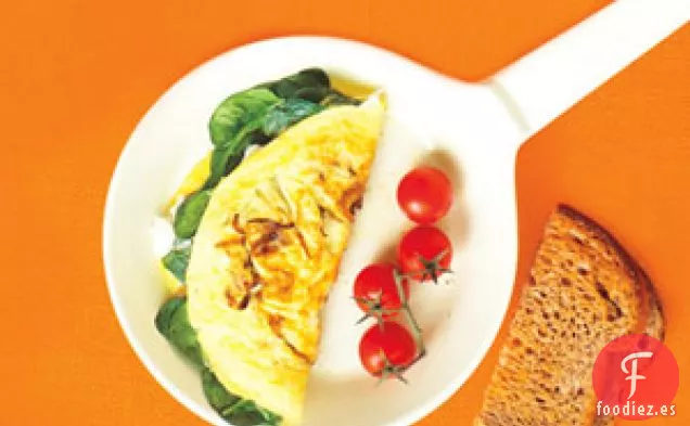 Tortilla De Cebolla Caramelizada Y Queso De Cabra