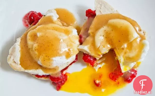 Sobras de Acción de Gracias Huevos Benedict