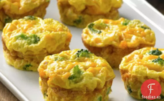 Mini Quiches Vegetales sin Corteza
