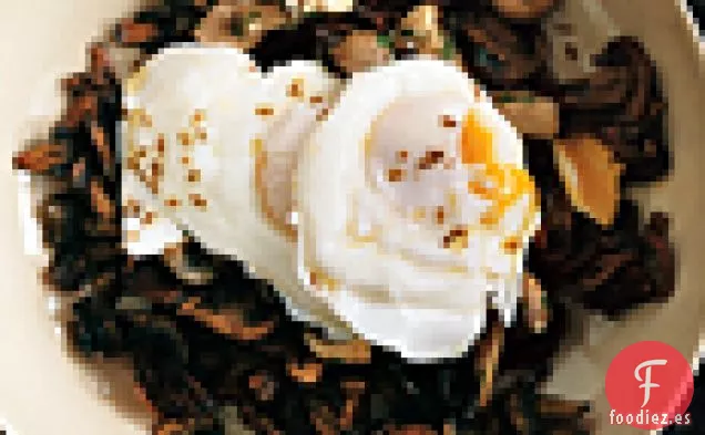 Huevos Escalfados con Champiñones de Dos Maneras