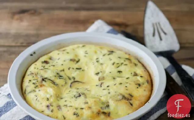 Quiche De Patata Asada, Cebolla Y Romero Sin Corteza