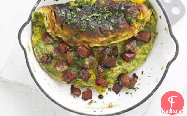 Tortilla Con Chorizo y Perejil