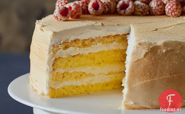 Pastel de Purpurina con Infusión de Agua de Rosas