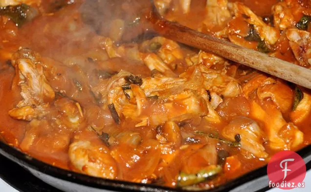 Pollo al Curry de Adarsh 65