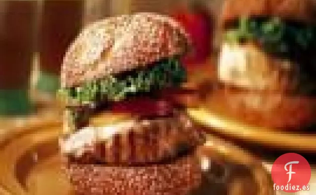 Hamburguesas De Atún Con Mayonesa De Jengibre y mostaza