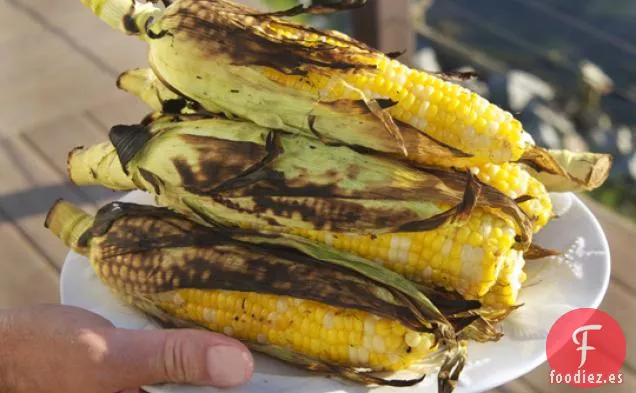 Helado De Vainilla Con Maíz A La Parrilla Y Lima