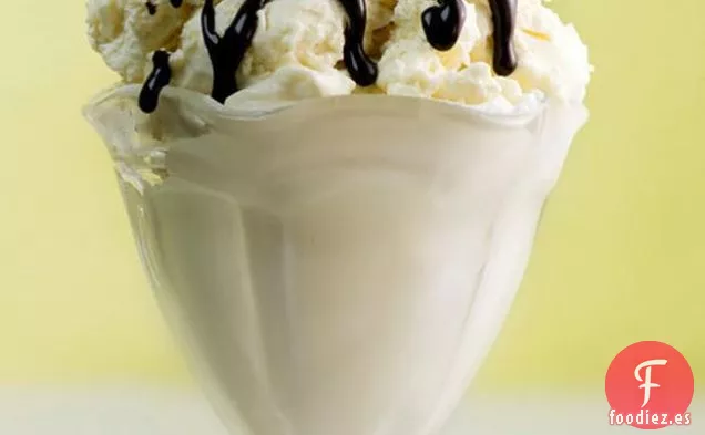 Helado de Vainilla y Chocolate Blanco...sin La Heladera